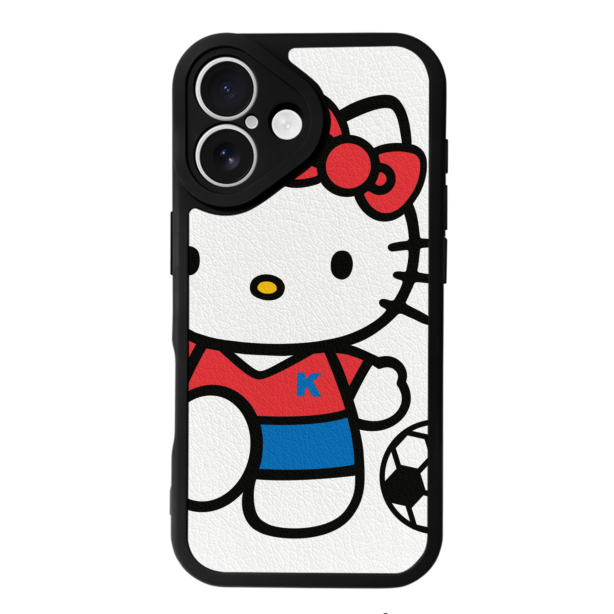 （画像用） Hello Kitty ハローキティ 【iPhone 16シリーズ対応】シリコンスマホケース（レザー調） 材質：シリコン
